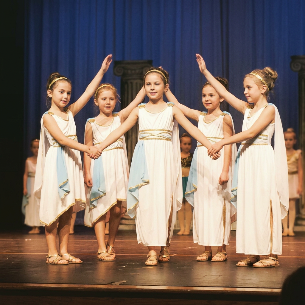 The Muses dance recital costume
