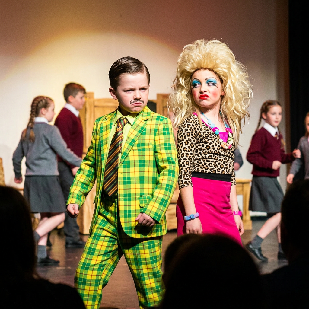 Mr and Mrs Wormwood dance recital costume