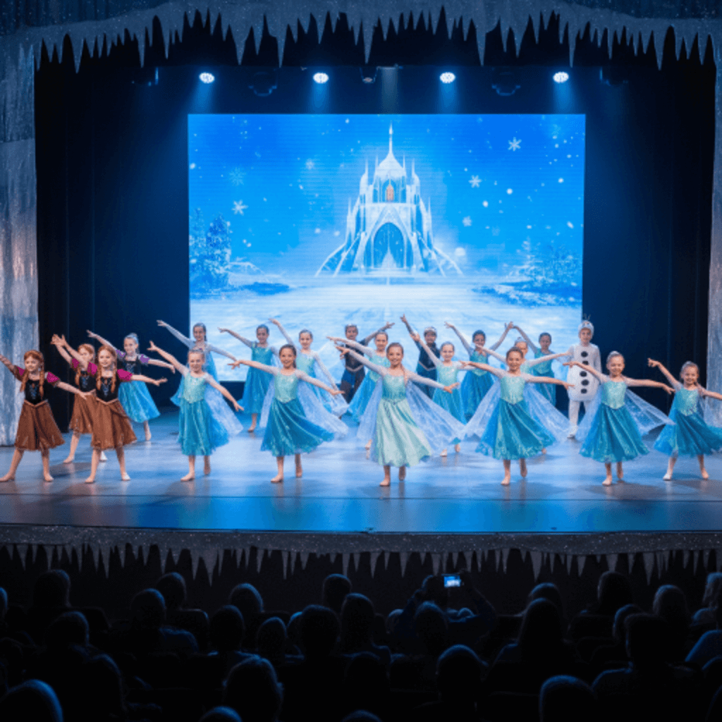Frozen dance recital theme