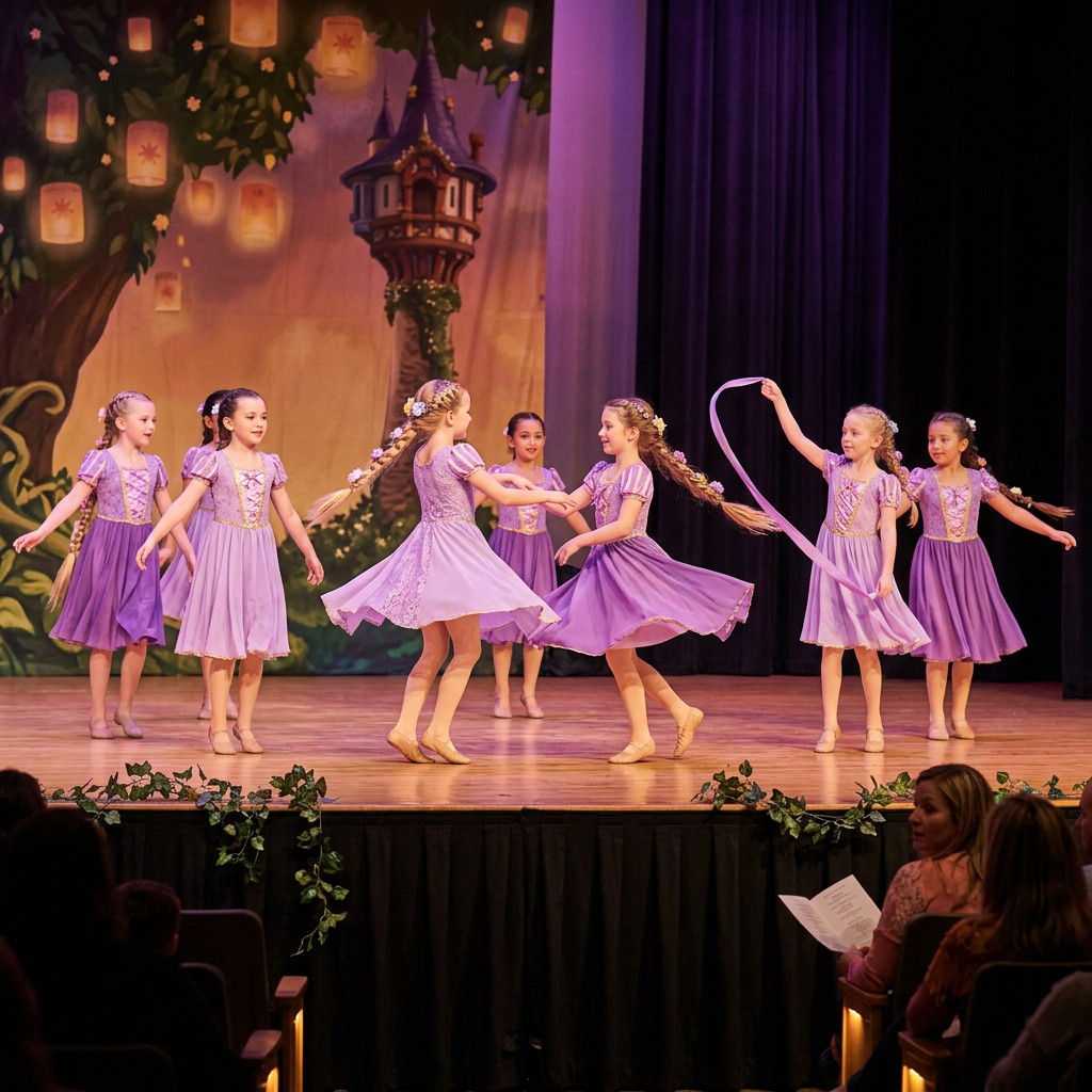 Tangled dance recital theme